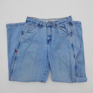 Vintage Tommy Hilfiger Jeans High Rise Size 6 Light Wash Baggy 90s Retro 30x30